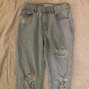 pacsun ripped mom jeans